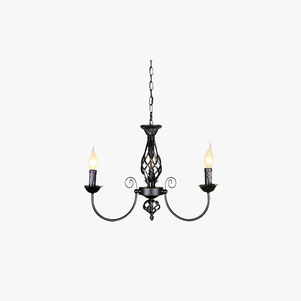 Pendant Light in Retro Candle Style for Dining Ambience